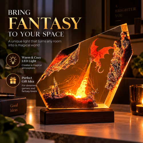Fire Dragon Halloween Lamp By Elfero