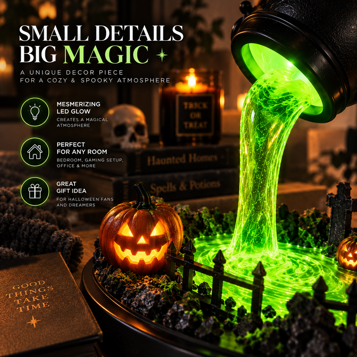 Witch Cauldron Lamp By Elfero