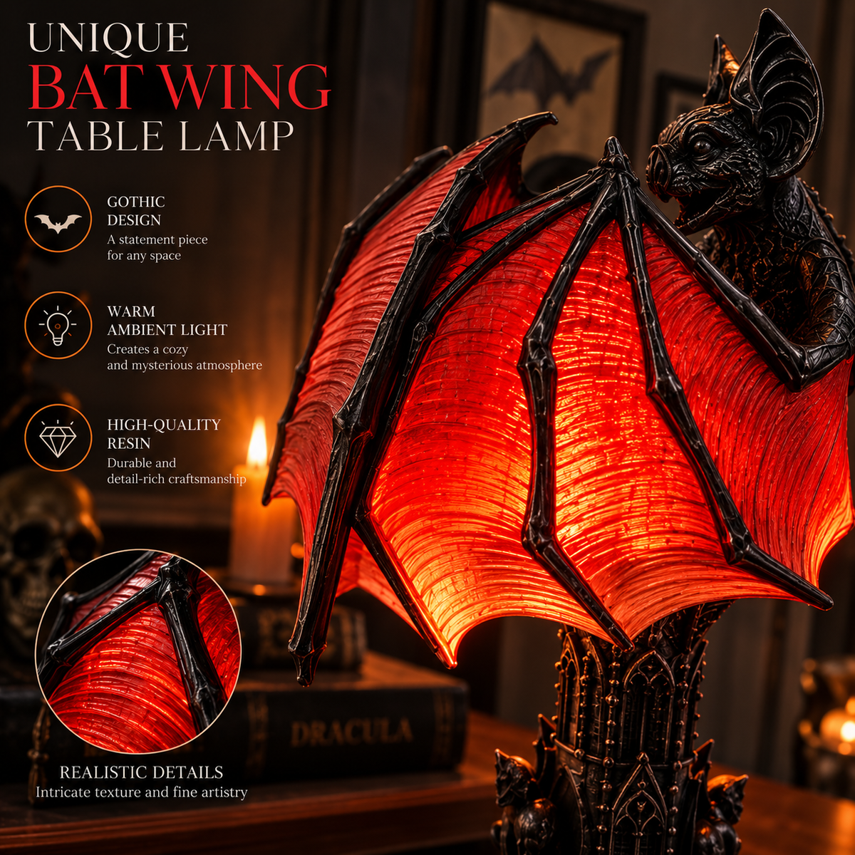 Bat Halloween Lamp By Elfero