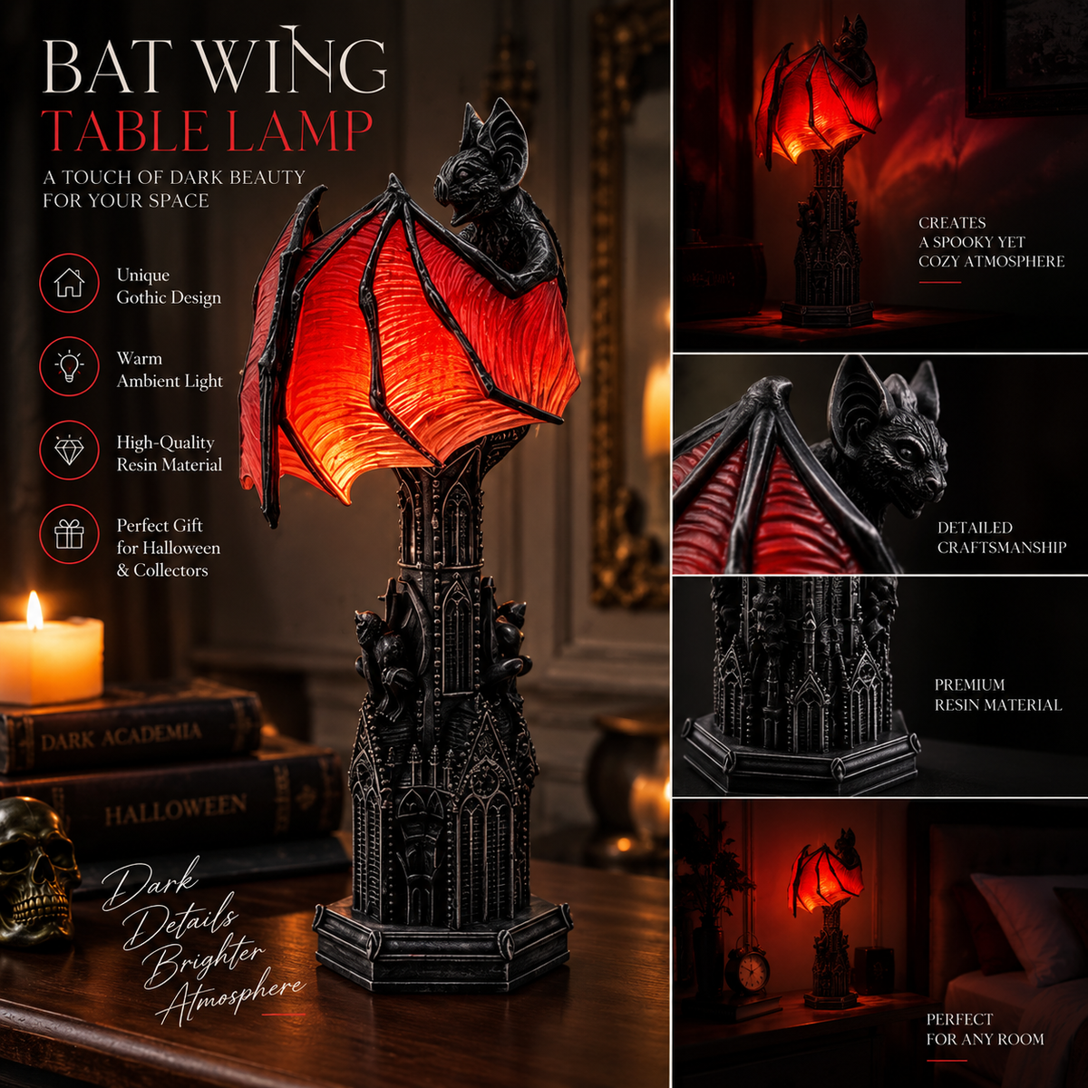 Bat Halloween Lamp By Elfero